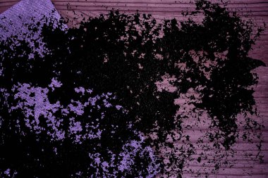 Grunge Ultra mor keten kumaş yüzeyi, kitap kapağı örnek, renk örneği mock-up veya Tasarımcısı'nı kullanmak için