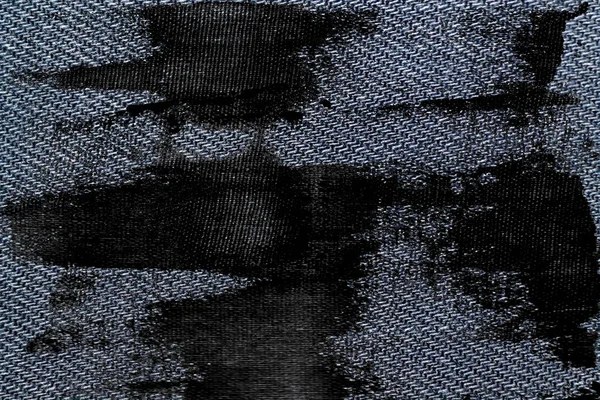 Kirli mavi kot makro doku ile dikiş kot arka planı için