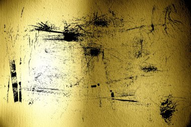 Lekeli Ultra sarı Sıva yüzeyi kirli veya arka plan duvar gölge - iç sıva