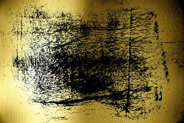 Lekeli Ultra sarı Sıva yüzeyi kirli veya arka plan duvar gölge - iç sıva