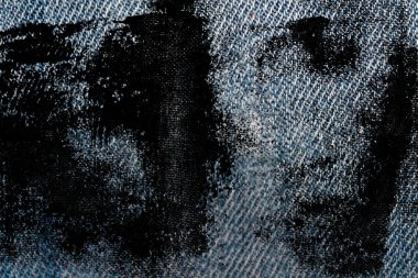 Grunge kirli kot mavi kot arka plan için makro doku