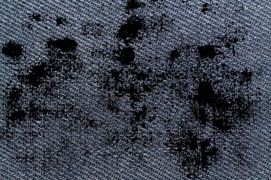 Kirli mavi kot makro doku ile dikiş kot arka planı için