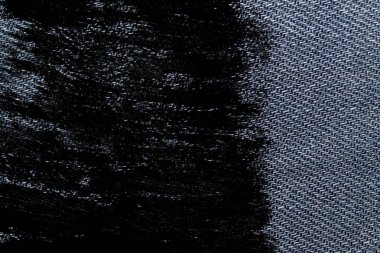 Kirli mavi kot makro doku ile dikiş kot arka planı için