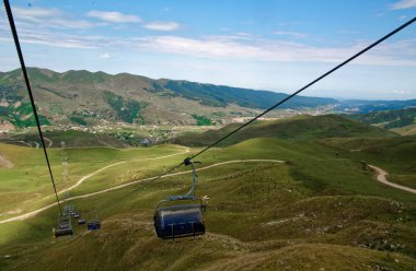 Dağ teleferik, Kavkaz yolda ip