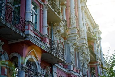 Kiev, Ukrayna - 06 Haziran 2019: Mimar Gorodetsky Caddesi'nde bina (Ukrayna Adalet Bakanlığı) Kiev'de