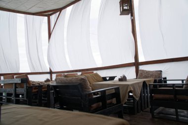 Cafe iç veya dış mimari ve dekor evde veya otel ve tatil