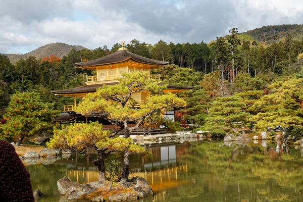 Temple Kinkakuji Pavillon Kyoto Japon Bord Étang — Photo