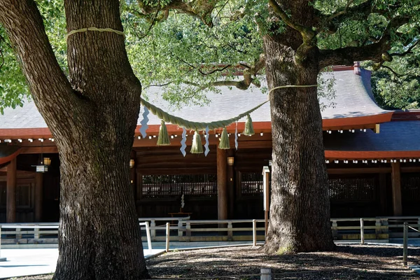 Corde Mariage Utilisée Lors Cérémonie Mariage Japon Dieu Sanctuaire Shintoïste — Photo