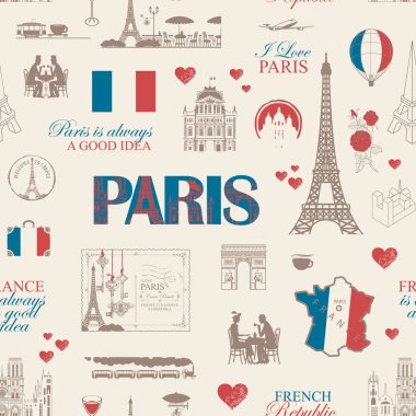 Fransa ve Paris temasında kesintisiz arka plan