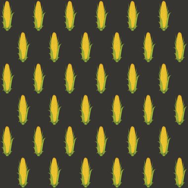 gerçekçi sarı Mısır koçanı ile Dikişsiz desen