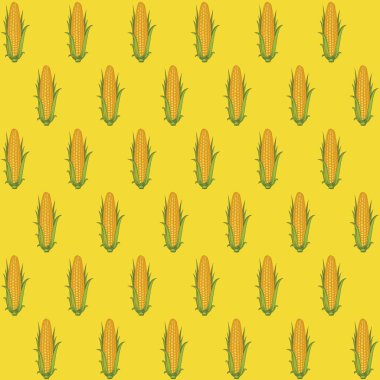 gerçekçi sarı Mısır koçanı ile Dikişsiz desen