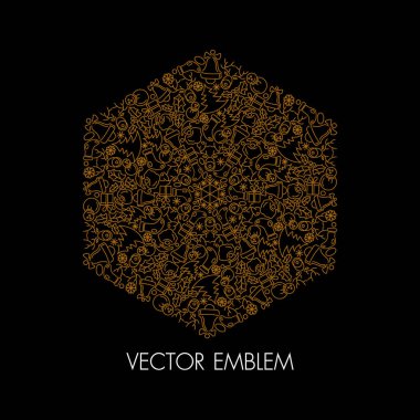 Vektör logo tasarım şablonu ve amblemi ile yapılan bırakır ve kozmetik, daire ağaç amblemi için - lüks güzellik spa kavramlar - doğal rozet çiçek