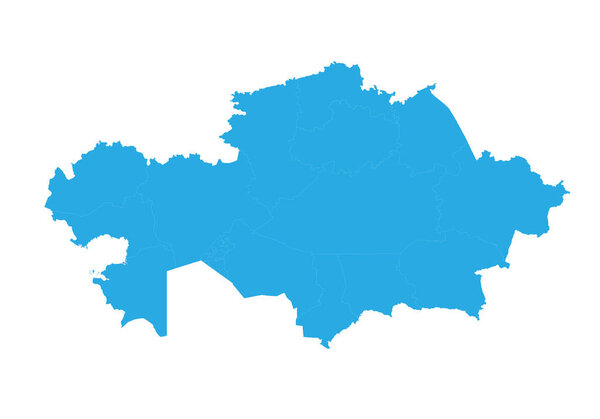 Map of kazakhstan. High detailed vector map - kazakhstan.