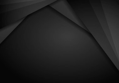 Soyut metalik modern siyah çerçeve tasarım yenilik konsepti düzen arka plan. Teknolojik altyapı ile Metalik bayrak. Koyu arka plan. Vektör çizim Eps 10.