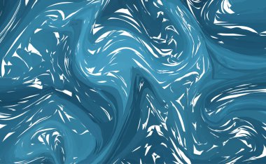 Vektör mermer taklidi mavi arka plan. Sıvı renkli şekiller arka plan.