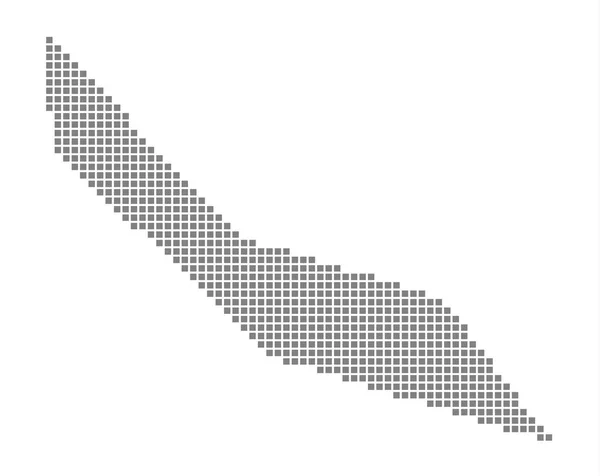 Pixel Mapa Curazao Mapa Punteado Vectorial Curazao Aislado Sobre Fondo — Archivo Imágenes Vectoriales