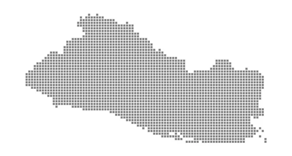 Pixel Mapa Salvador Mapa Punteado Vectorial Salvador Aislado Sobre Fondo — Archivo Imágenes Vectoriales