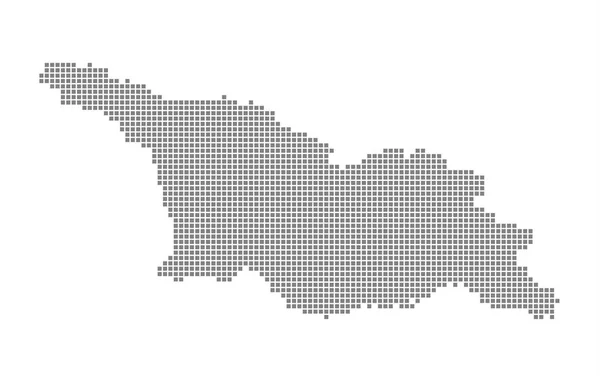 Pixel Map Georgia South Ossetia Vector Dotted Map Georgia South — Stock Vector