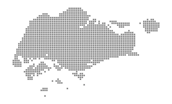 Pixel Mapa Singapur Mapa Punteado Vectorial Singapur Aislado Sobre Fondo — Archivo Imágenes Vectoriales