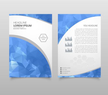 Modern üçgen sunu şablonu. İş Tasarım arka plan, broşür veya el ilanı genel kavram ya da geometrik web afiş