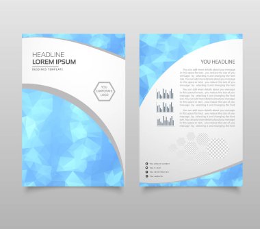 Modern üçgen sunu şablonu. İş Tasarım arka plan, broşür veya el ilanı genel kavram ya da geometrik web afiş