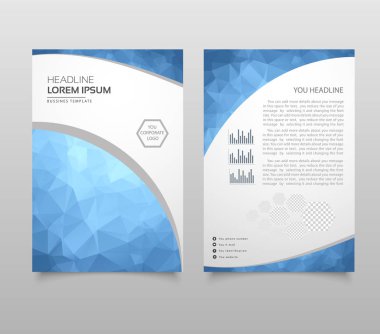 Modern üçgen sunu şablonu. İş Tasarım arka plan, broşür veya el ilanı genel kavram ya da geometrik web afiş