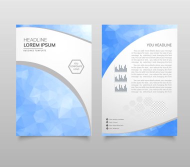 Modern üçgen sunu şablonu. İş Tasarım arka plan, broşür veya el ilanı genel kavram ya da geometrik web afiş