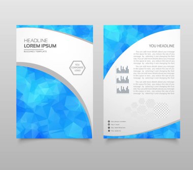 Modern üçgen sunu şablonu. İş Tasarım arka plan, broşür veya el ilanı genel kavram ya da geometrik web afiş
