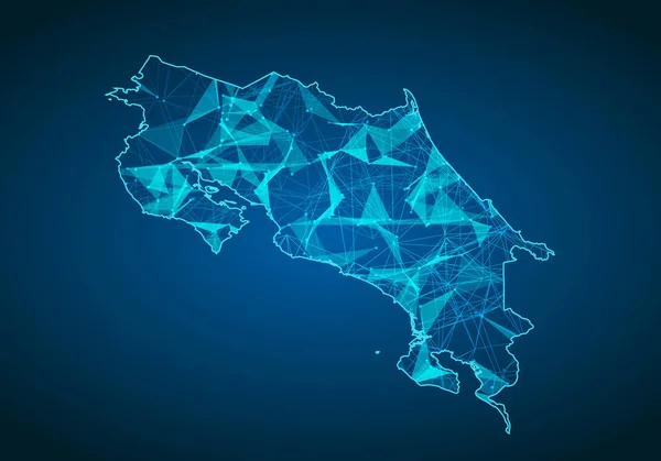 Escalas Abstractas Trama Puntos Sobre Fondo Oscuro Con Mapa Costa — Archivo Imágenes Vectoriales