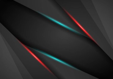 Arka plan, Metalik kırmızı ve mavi ışık çerçeve düzen, soyut metal kafes, modern teknoloji tasarım şablon arka plan ile. vektör çizim.