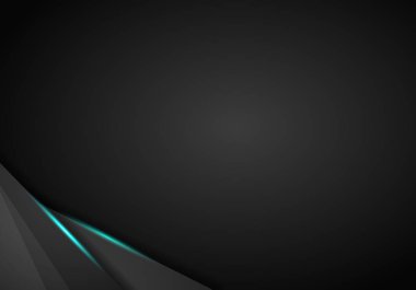 Soyut metalik modern mavi siyah çerçeve tasarım yenilik konsepti düzen arka plan. Teknolojik altyapı ile Metalik bayrak. Koyu arka plan. Vektör çizim Eps 10.