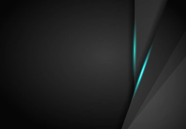 Soyut metalik siyah mavi çerçeve spor tasarım kavramı yenilik arka plan. Teknolojik altyapı ile Metalik bayrak. vektör çizim.