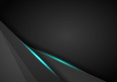 Soyut metalik siyah mavi çerçeve spor tasarım kavramı yenilik arka plan. Teknolojik altyapı ile Metalik bayrak. vektör çizim.