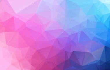 vektör soyut düzensiz poligon arka plan tam çok renkli - gökkuşağı spektrum üçgen desenli