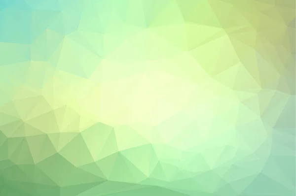 Vektorgeometrischer Hintergrund Mit Dreiecken Grüne Low Poly Illustration Für Karte — Stockvektor