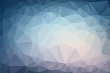 Açık mavi poligonal illüstrasyon, hangi üçgen oluşur soyut. Geometrik arka plan gradyan ile Origami tarzında. İşiniz için üçgen tasarım.