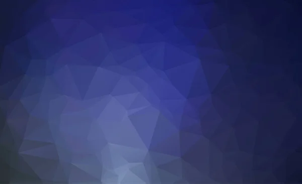 Abstrakt Blå Polygonal Illustration Som Består Trianglar Geometrisk Bakgrund Origami — Stock vektor