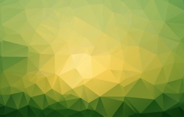 Yeşil poligonal mozaik arka plan, yaratıcı tasarım şablonları