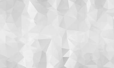 Soyut ışık gümüş, gri vektör Çokgen soyut şablonu. Üçgen geometrik örnek gradyan ile. İş tasarımınız için tamamen yeni bir şablon.