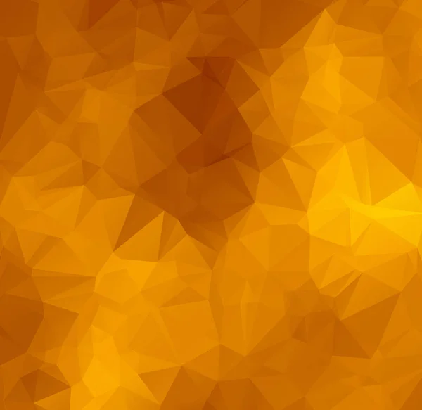 Abrégé Nuances Orange Abstrait Fond Géométrique Polygonal Faible Poly Illustration — Image vectorielle