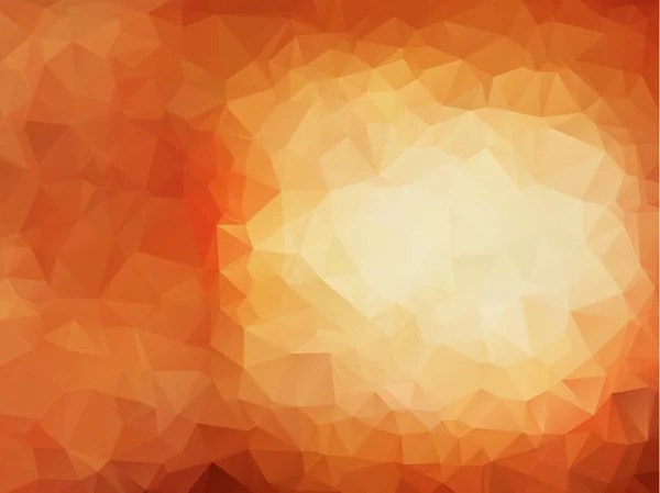 Abstrait Orange Blanc Polygone Mosaïque Arrière Plan Illustration Vectorielle Modèles — Image vectorielle