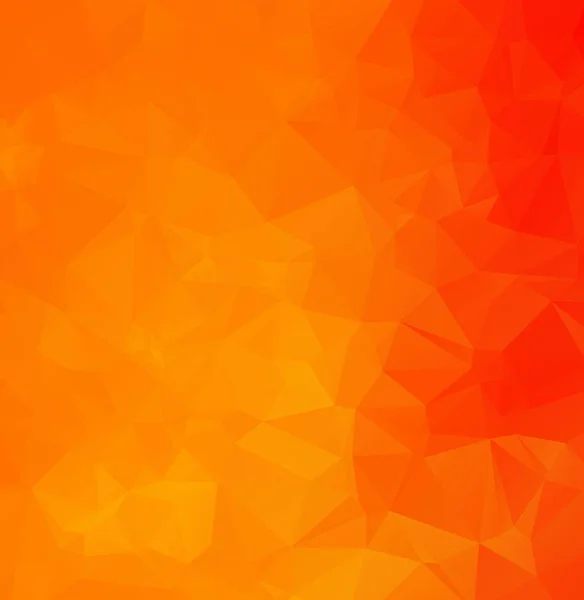 Abstract Oranje Veelhoekige Mozaïek Achtergrond Creatieve Design Templates — Stockvector