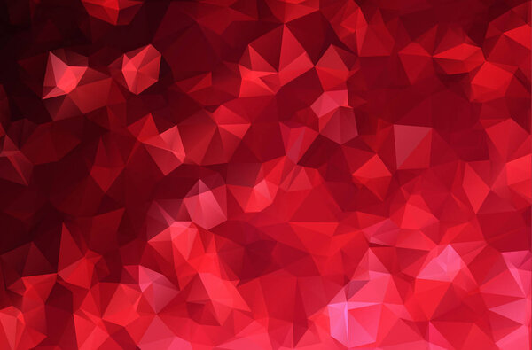 Abstract Red White Polygonal Mosaic Background, Vector illustration, Creative Business Design Templates