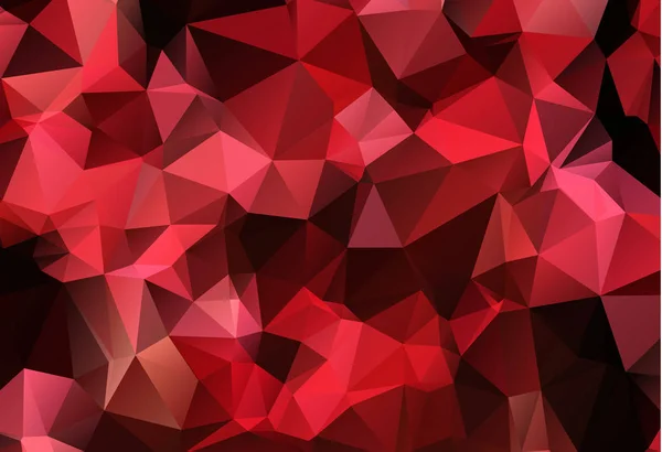 Rot Weiß Polygonaler Mosaik Hintergrund Vektorillustration Creative Business Design Templates — Stockvektor