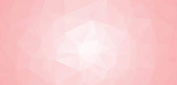 抽象的なピンクと白の幾何学的な背景を抽象化します 多角形のベクトル — ストックベクタ