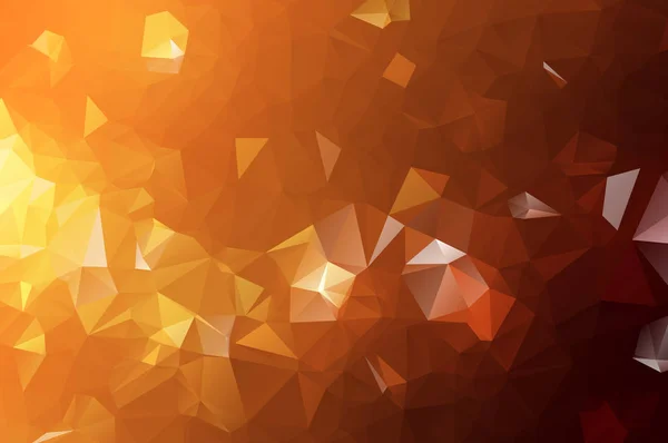 Modèle Polygonal Orange Abstrait Qui Composent Triangles Fond Géométrique Style — Image vectorielle