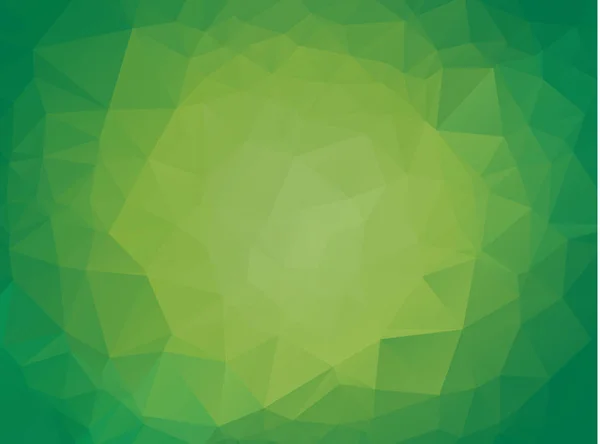 Abstrato Verde Claro Brilhante Fundo Triangular Uma Amostra Com Formas — Vetor de Stock