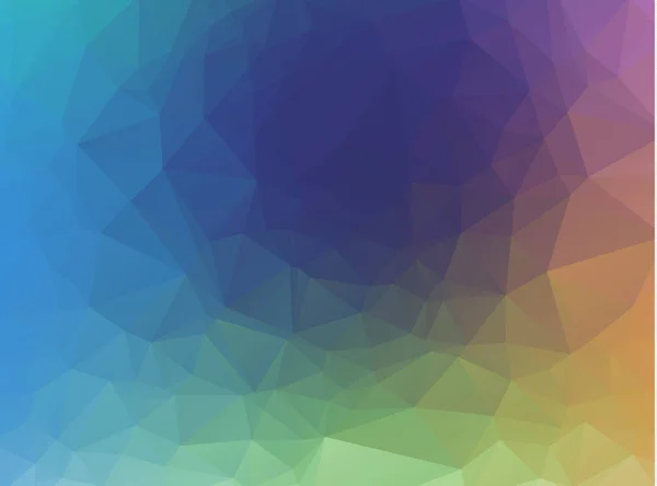 Abstrakter Regenbogenhintergrund Bestehend Aus Farbigen Dreiecken — Stockvektor