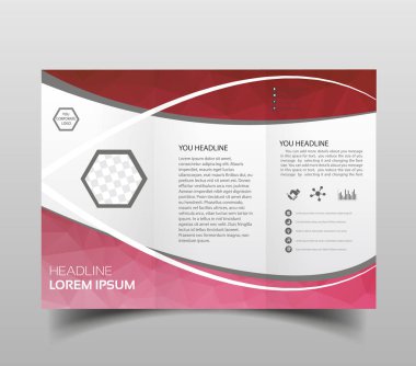 Mavi çokgen zerafet iş panelli iş broşür broşür ve ilan şablon vektör minimal düz tasarım ayarlayın. Modern üçgen sunu şablonu. İş Tasarım arka plan, broşür veya el ilanı genel kavram ya da geometrik web afiş
