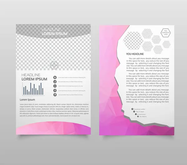Brochure Template Layout Cover Design Annual Report Magazine Flyer Leaflet — Stock Vector